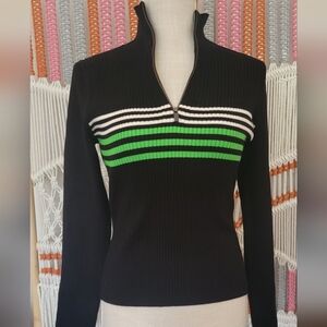 NWTS & OTHER STORIES Slim Ribbed Zip Top